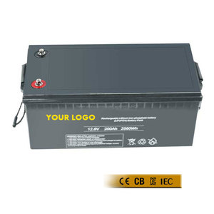 12 Volt Lifepo4 Batteria Posporo Litio Ferro 200Ah Litio Ferro Fosfato Batteria per accumulo solare - Product Image 1