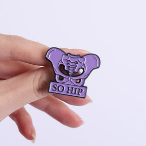 ゴシック医療用ヒップボーンエナメルピン解剖用スケルトンブローチ医師用ナースバッグラペルバッジジュエリーギフト卸売 - Product Image 4