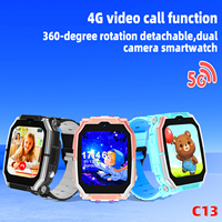 Reloj Inteligente 4G para Niños con Tarjeta SIM, Llamada SOS, Rastreo GPS, Cámara Frontal, Chat de Voz y Video, Foto, Correa de Gel de Sílice, Pantalla a Color