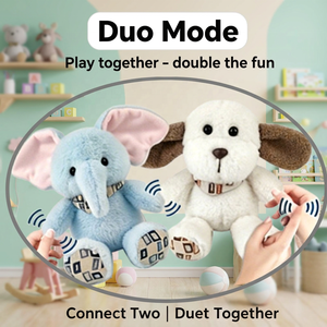 Juguete de Peluche de Elefante Interactivo EPT con Música Relajante y Ritmo de Piano, Animal de Peluche Sensorial Musical, Regalo para Bebés - Product Image 1