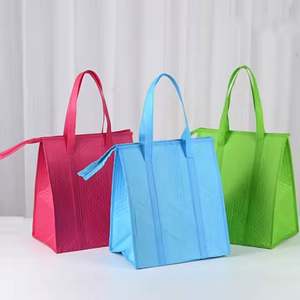 Sac isotherme jetable non tissé à bas prix pour boissons individuelles, sac de transport pour magasin de boissons, sac de déjeuner isolant - Product Image 2