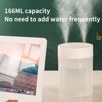 Humidificateur ultrasonique USB grande capacité 1600 ml, double buse de pulvérisation, autonomie 12h, veilleuse 7 couleurs, diffuseur d'arômes pour chambre et bébé