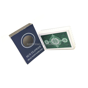 PVC nhựa không thấm nước màu đen thẻ chơi trò chơi poker - Product Image 2