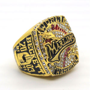 Bague de championnat des Miami Marlins 2003 pour homme, en alliage plaqué or rose, sertie de cristaux et de strass traditionnels - Product Image 2