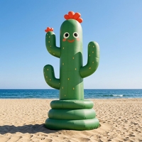Danseurs gonflables publicitaires en forme de cactus vert, cactus gonflables personnalisés pour la publicité