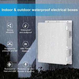Namunanee ABS IP65 chống nước ngoài trời điện hộp nối với nội bộ gắn bảng điều khiển Bản lề Bìa 15.7 ''x 11'' x 5.9'' - Product Image 2