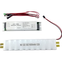 Kit d'alimentation de secours pour tube LED 15W avec onduleur, module de sauvegarde pleine puissance, éclairage de 0,5 à 3 heures, garantie de 3 ans, Guangdong