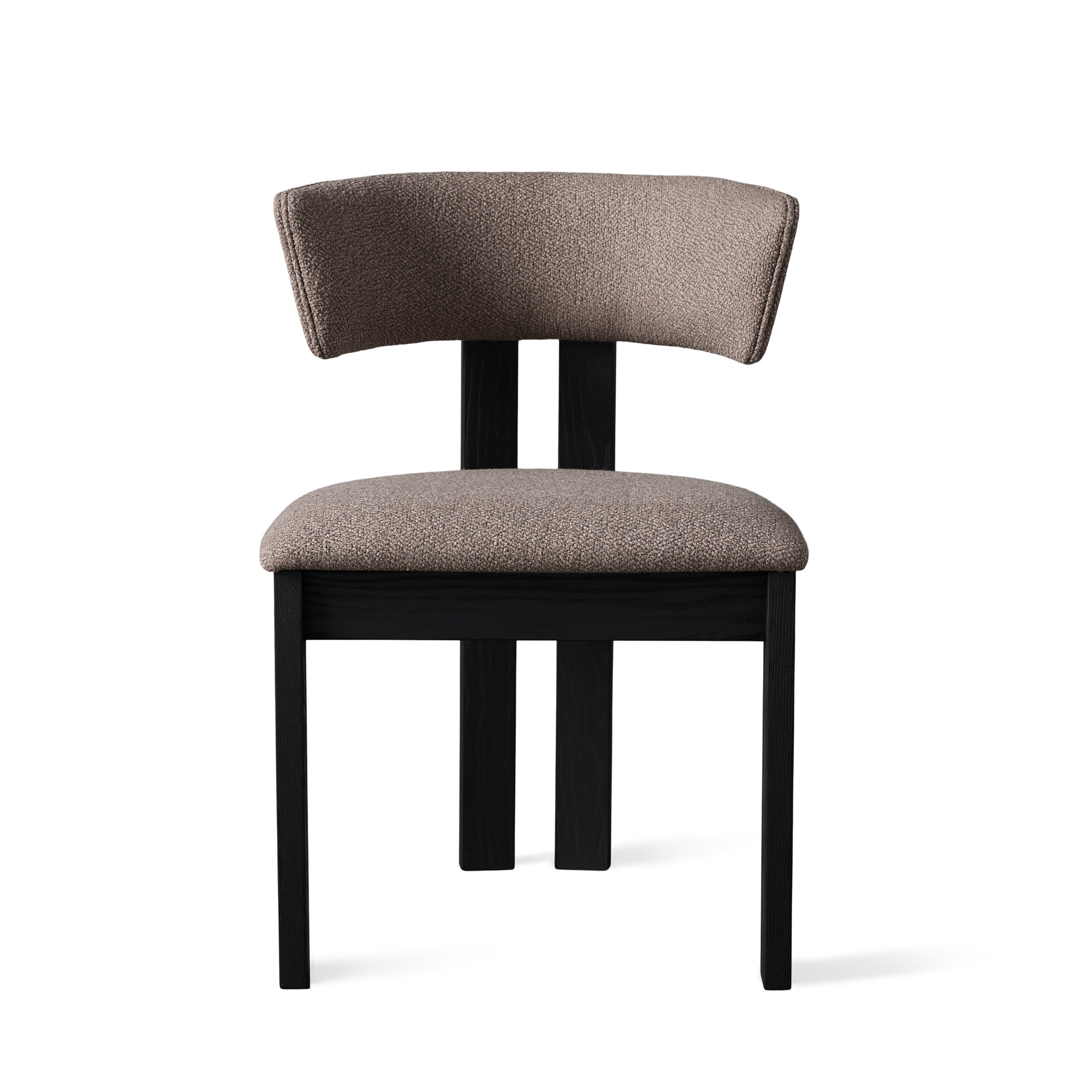 "Chaise de salle à manger" gris clair noir