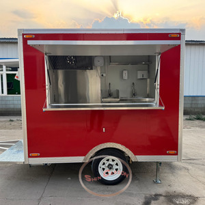 Camion mobile commercial chariot cuisine complète remorque de restauration rapide pour Hot Dog Franchise Street Van à vendre en Europe - Product Image 2