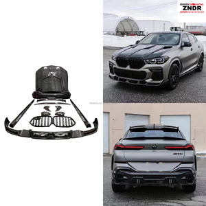 ชุดแต่งคาร์บอนไฟเบอร์คุณภาพสูงสไตล์ LD สำหรับ BMW X6 G06 ประกอบด้วยลิ้นหน้า ลิ้นหลัง สปอยเลอร์ ดิฟฟิวเซอร์ ฝากระโปรง และสเกิร์ตข้าง - Product Image 1