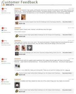 Antike Münzen-Zubehörteile Zinklegierung Metall Siebdruck Individuelle Gedenkmünzen-Herstellung 3D König Geschenke - Product Image 2