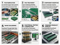 Service d'assemblage PCBA professionnel pour modules AOI doubles, support personnalisé SMT THT, prototypes, fichiers Gerber et BOM, certifié UL ISO