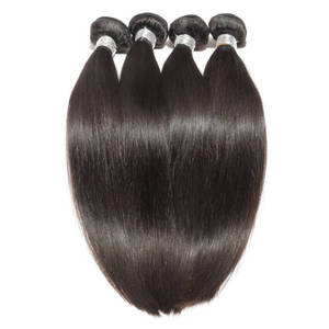 Indio de alta calidad precio de fábrica al por mayor del templo 100% sin procesar, Color Natural sedoso humano recto extensiones de cabello a granel - Product Image 2