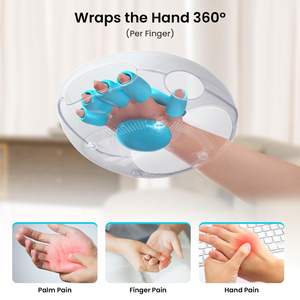 Herramientas de <span class=keywords><strong>manicura</strong></span> Masaje portátil de dedos de <span class=keywords><strong>Palma</strong></span> Masajeador de manos profesional inalámbrico recargable con calefacción y salón de compresión - Product Image 6