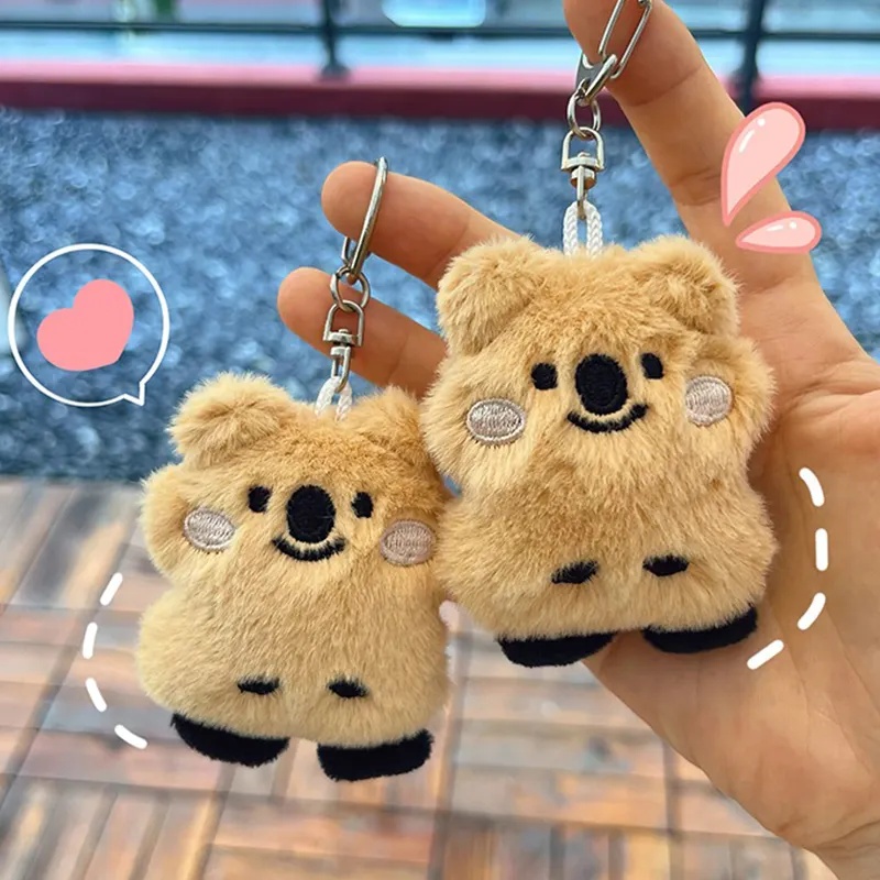 Cadeau personnalisé kawaii peluche porte-clés sac à dos pendentif coréen Koala fourrure peluche mignon pendentif porte-clés