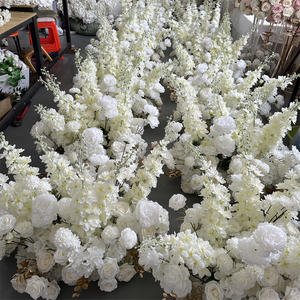 Decorazione di Fiori Artificiali Bianchi di Lusso IFG, 2,5 Piedi di Altezza, per Corridoio Nuziale - Product Image 6