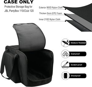 Bolsa de transporte para altavoces de muestra gratuita con esponja gruesa para altavoces compactos de 8 "; compatible con QSC K8 resistente - Product Image 5