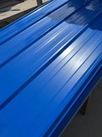Tôle de Toiture Métallique Colorée Galvanisée PPGI, Tôle Ondulée en Acier Revêtue de Zinc, Cadre en Acier, Plaque de Polycarbonate, Auvent de Toiture
