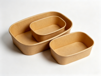 Bol à salade de fruits jetable en PS de qualité alimentaire épaissi, style minimaliste moderne, pour usage hôtelier