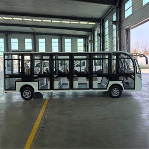 LUHUAN alimentado por batería 6 filas 15 plazas pasajero ciudad vehículo turista lanzadera eléctrica Mini turismo autobús Coche - Product Image 4