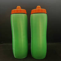Bouteille d'eau de sport en PP sans BPA de 1000 ml, anti-fuite, avec bec verseur verrouillable, logo personnalisé, pour le cyclisme, la course à pied, la salle de sport, bouteille d'eau en plastique