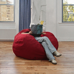 Sofá Gigante Tipo Puff de 3 Pies, Relleno de Espuma Triturada, Sillón Perezoso con Funda Extraíble de Terciopelo con Relieve - Product Image 3