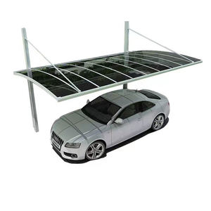 Abri de voiture en aluminium en promotion, auvent métallique avec toit arqué en polycarbonate - Product Image 3