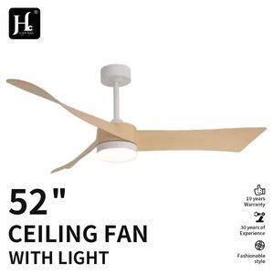 Ventilateur de plafond LED 52 pouces avec moteur DC, télécommande et lumière - Lames en ABS ultra-silencieuses, conception économe en énergie - Product Image 5