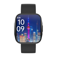 OEM Fitness-Tracker 1,85 Zoll AMOLED Quadratischer Volltouchscreen IP68 Wasserdicht Herzfrequenzüberwachung Herren Damen U19 Smartwatch