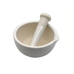 Juego de Mortero y Pilón de Porcelana, Recipiente de Molienda de Cerámica de Alta Dureza, Herramientas de Molienda de Muestras Sólidas para Laboratorio - Product Image 1
