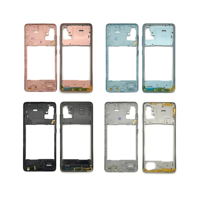 Mobile Phone Housing Case Middle Frame Bezel For Samsung Galaxy A51 A71 Middle Plate Cover Replacement Part
