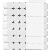 Papier toilette Jinjie 5 plis, grand rouleau, papier absorbant pour la maison, 4 Jin, 21 rouleaux, doux, absorbant, blanc