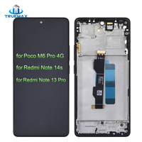 Pour Redmi Note 13 Pro Note 14s Poco M6 Pro 4G TFT OLED Écran LCD avec cadre