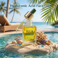 Aceite Facial de Ácido Hialurónico Prensado en Frío Natural y Orgánico HKH, Marca Privada, Fabricante OEM, Logotipo Personalizado, Fórmula Personalizada, Dulce