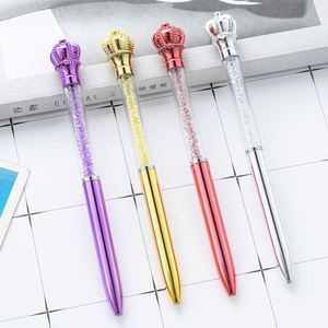 New Arrival Crystal Crown Ballpoint <b>Pen</b> Multi-<b>Color</b> Rotating Plastic <b>Pen</b> with Custom Logo Print for Hotel Advertising Gifts - Product Image 4