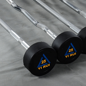 <span class=keywords><strong>Barra</strong></span> Dritta e <span class=keywords><strong>Barra</strong></span> EZ in Gomma per <span class=keywords><strong>Allenamento</strong></span> di Sollevamento Pesi, Attrezzi Gratuiti per il Potenziamento della Forza - Product Image 3