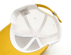 Gorra Trucker Personalizada <span class=keywords><strong>de</strong></span> 5 Paneles con Malla Perforada Cortada a Láser, Bicolor, Estilo Vintage, con Parche Bordado Personalizado, Venta al Por Mayor - Product Image 3