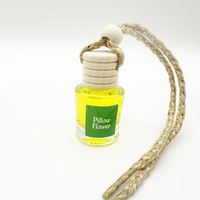 Ambientador de aire de Perfume de coche fresco de madera colgante redondo mini portátil de lujo