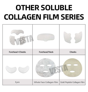 CPNP masque de collagène soluble à haute valeur ajoutée collagène hydrolysé masque facial soluble dans l'eau anti-âge <span class=keywords><strong>film</strong></span> de collagène de soie pour le lifting du visage - Product Image 6