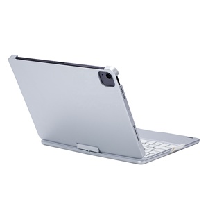 Novo Teclado Inteligente Sem Fio USB Tipo-C com Touchpad RGB Retroiluminado de Tamanho Completo, Rotação 360 Graus, Certificado ROHS e Compatível - Product Image 4