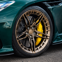 Jantes monobloc forgées Aero Ring personnalisées en bronze satiné 5x112 5x120 19x8.5 19x10 20x9 20x10.5 pour Benz W213 BMW G80 AMG GT