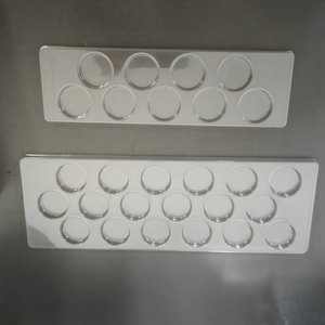 מותאם אישית עגול פלסטיק שקוף לחיות מחמד 18 חלל שוקולד נוצר מגש פנימי - Product Image 1