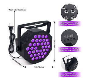 Factory Price: 36 LED Lights with Gradient UV Pure purple Light. DMX512 <strong>Interface</strong>. Suitable for Party and Exhibition Lighting - Product Image 3