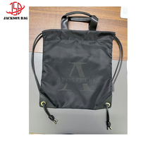 Sac à dos personnalisable en cuir véritable avec accessoires, œillets, cordon de serrage, logo imprimé sur satin et nylon, poche intérieure zippée