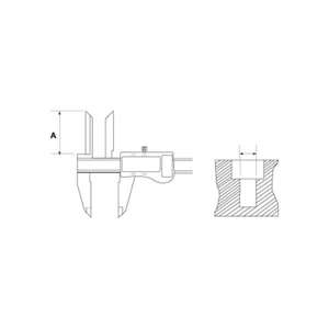 คาลิปเปอร์ดิจิตอลอิเล็กทรอนิกส์พลาสติกพร้อมปลายยาว - Product Image 1