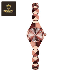 Women's Quartz Watch Rose Gold Bracelet Analog 30M Waterproof Stainless Steel Butterfly Clasp N220 - Product Image 5