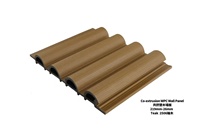 Panneaux muraux ondulés WPC à prix d'usine pour la décoration extérieure de la maison offrant un style moderne et une durabilité extérieure durable