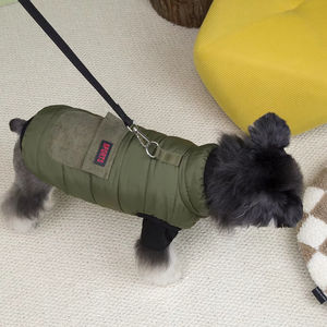 奢华经典棉冬季舒适宠物连帽衫可定制狗衣服批发圣诞宠物配件配套主人 - Product Image 1