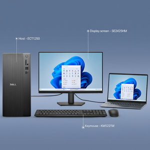 Настольный компьютер <span class=keywords><strong>DELL</strong></span> ECT1250 I3-14100 I5-14400 8G 16G 32G 512G Win11 Office Business Tower PC - Product Image 4