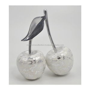 Cereza de frutas de plata decorativas, decoración para el hogar y fiesta - Product Image 1